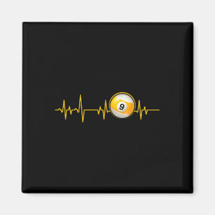 Nine LL Pool Heartbeat Cut Biljart Snooker Pool Magneet