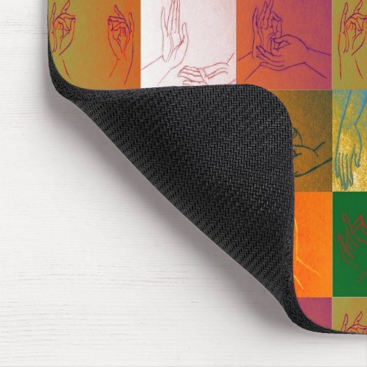 Nine Mudras Mousepad Muismat (Hoek)