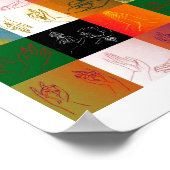 Nine Mudras Poster B (Hoek)
