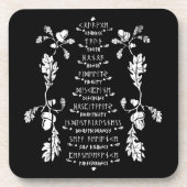 Nine Noble Virtues Onderzetter Set van 6 (Voorkant)