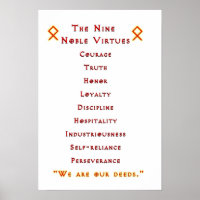 Nine Noble Virtues Poster
