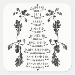 Nine Noble Virtues Sticker