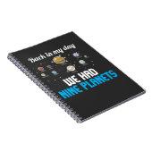 Nine Planets Pluto Astronomy Science Vergeet nooit Notitieboek (Rechterzijde)