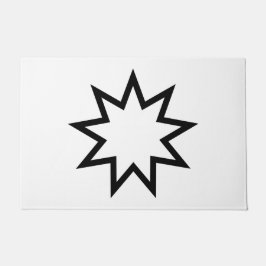 Nine-Pointed Star (symbool van de Bahai Faith) Deurmat