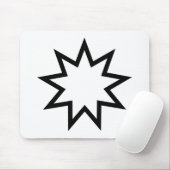 Nine-Pointed Star (symbool van de Bahai Faith) Muismat (Met muis)