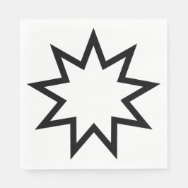 Nine-Pointed Star (symbool van de Bahai Faith) Servet