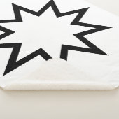 Nine-Pointed Star (symbool van de Bahai Faith) Sherpa Deken (3/4)