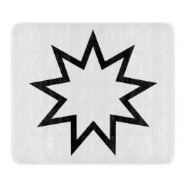 Nine-Pointed Star (symbool van de Bahai Faith) Snijplank