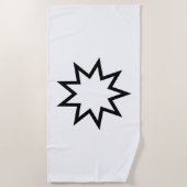 Nine-Pointed Star (symbool van de Bahai Faith) Strandlaken (Voorkant)
