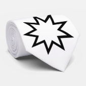 Nine-Pointed Star (symbool van de Bahai Faith) Stropdas (Opgerold)