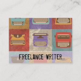 Nine Retro-schrijfmachines Visitekaartje