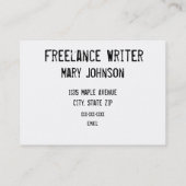 Nine Retro-schrijfmachines Visitekaartje (Achterkant)