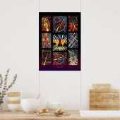 Nine Rockets Poster (Keuken)