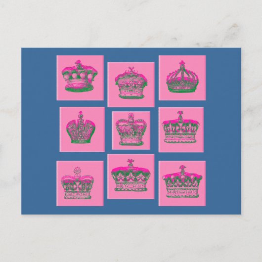 Nine Royal Crowns Tshirts, Gifts Briefkaart (Voorkant)