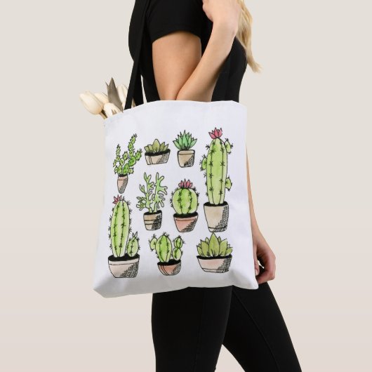 Nine Succulents Tote Bag (Dichtbij)