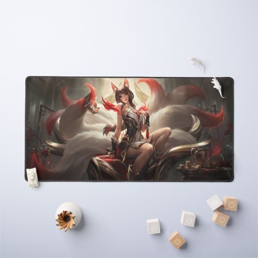 Nine Tail Fox Deskmat |  bureaumat (Kindertafel)