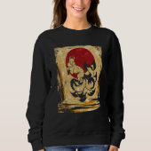 Nine Tailed Fox Japanese Retro 4 Trui (Voorkant)