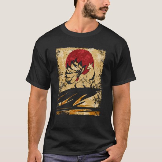 Nine Tailed Fox Japans Retro 6 T-shirt (Voorkant)