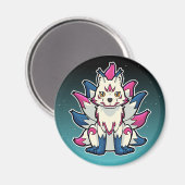 Nine-Tailed Fox- Kyuubi Kitsune Magneet (Voorkant / Achterkant)