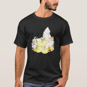 Nine Tailed Fox Traditional Japans schilferend Sty T-shirt