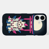 Nine-Tailed Kitsune Fox beroemd gemaakt door Fun Y Case-Mate iPhone Case (Achterkant (horizontaal))