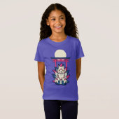 Nine-Tailed Kitsune Fox- Fun Yokai T-shirt (Voorkant volledig)