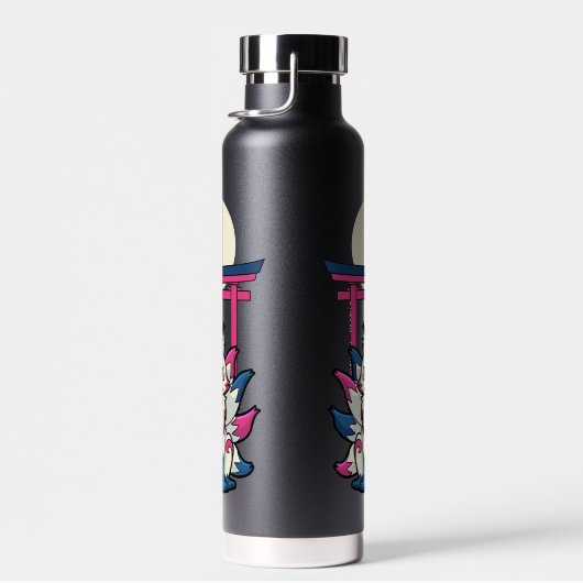 Nine-Tailed Kitsune Fox- Japanese Yokai Waterfles (Rechts)