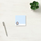 Nine-Tailed Kitsune- Japanse Vos Yokai Blauwe Rast Post-it® Notes (Kantoor)