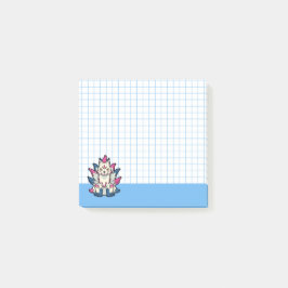 Nine-Tailed Kitsune- Japanse Vos Yokai Blauwe Rast Post-it® Notes