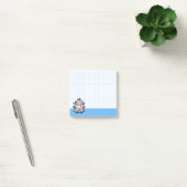 Nine-Tailed Kitsune- Japanse Vos Yokai Blauwe Rast Post-it® Notes (Kantoor)