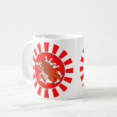 Nine Tailed Red Fox (Kitsune) Koffiemok (Voorkant links)