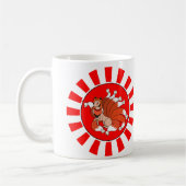 Nine Tailed Red Fox (Kitsune) Koffiemok (Links)