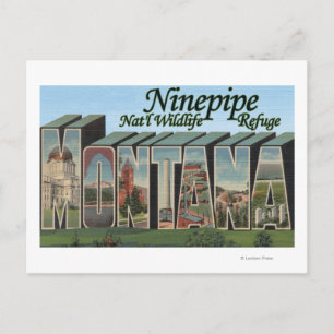 Ninepipe Nat'l Wildlife Refuge, Montana Briefkaart