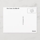 Niner Estates, Paso Robles, CA Event Center Briefkaart (Achterkant)