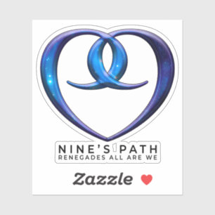 Nine's Path 9 Love Seal doorzichtige sticker