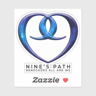 Nine's Path 9 Love Seal doorzichtige sticker