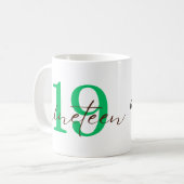 Nineteenth 19 Year Anniversary Personalization Koffiemok (Voorkant links)