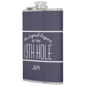 Nineteenth Hole Golfers Geborduurde Initialen Dran Heupfles (Links)