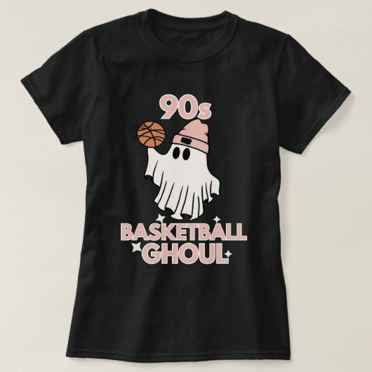 Nineties Basketbal Ghoul Halloween T-shirt (Design voorkant)