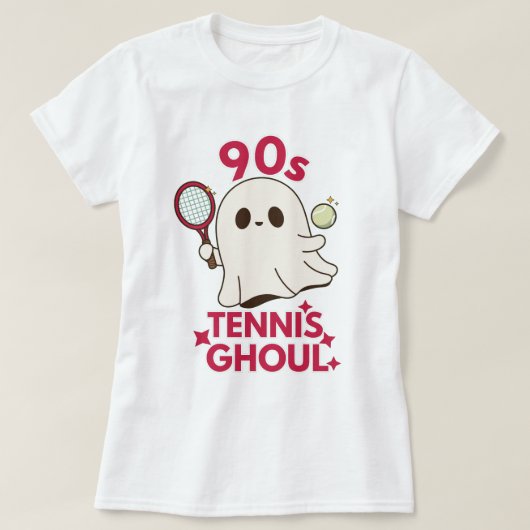Nineties Tennis Ghoul Halloween T-shirt (Design voorkant)