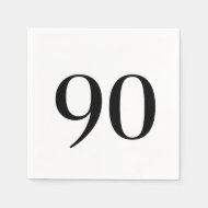 Ninetieth Birthday Cocktail Servet