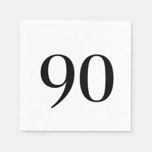 Ninetieth Birthday Cocktail Servet
