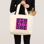 Ninety One, Nummer 91 Grote Tote Bag (Voorkant (product))