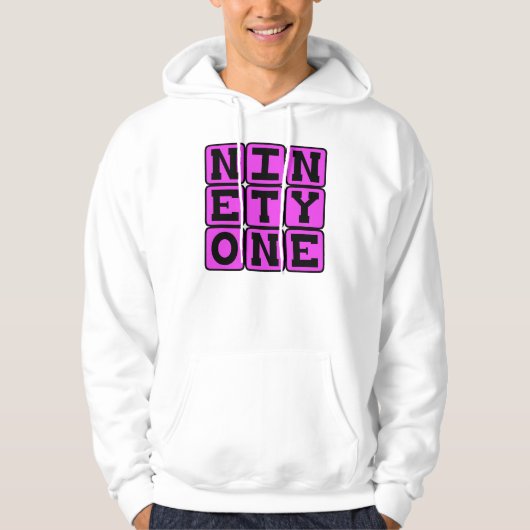 Ninety One, Nummer 91 Hoodie (Voorkant)