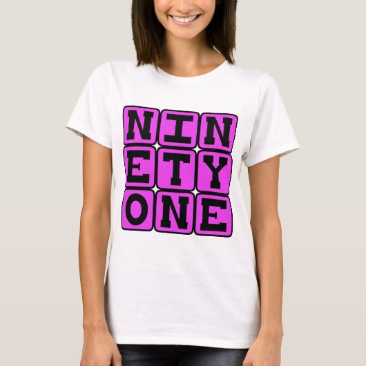 Ninety One, Nummer 91 T-shirt (Voorkant)