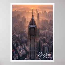 Ningbo China Art reizen beroemde plaats Poster