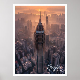 Ningbo China Art reizen beroemde plaats Poster