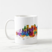 Ningbo China Skyline Koffiemok (Links)