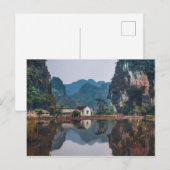 NINH BINH, DE RODE DELTA VAN DE RIVIER, VIETNAM BRIEFKAART (Voorkant / Achterkant)