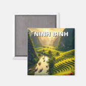 Ninh Binh Vietnam Reizen Magneet (Voorkant / Achterkant)